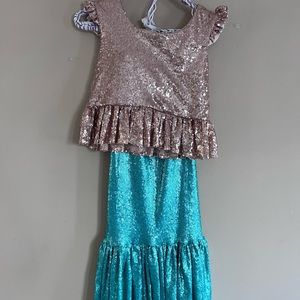 Girls size 10 Sequin Mermaid Costume Size 10.